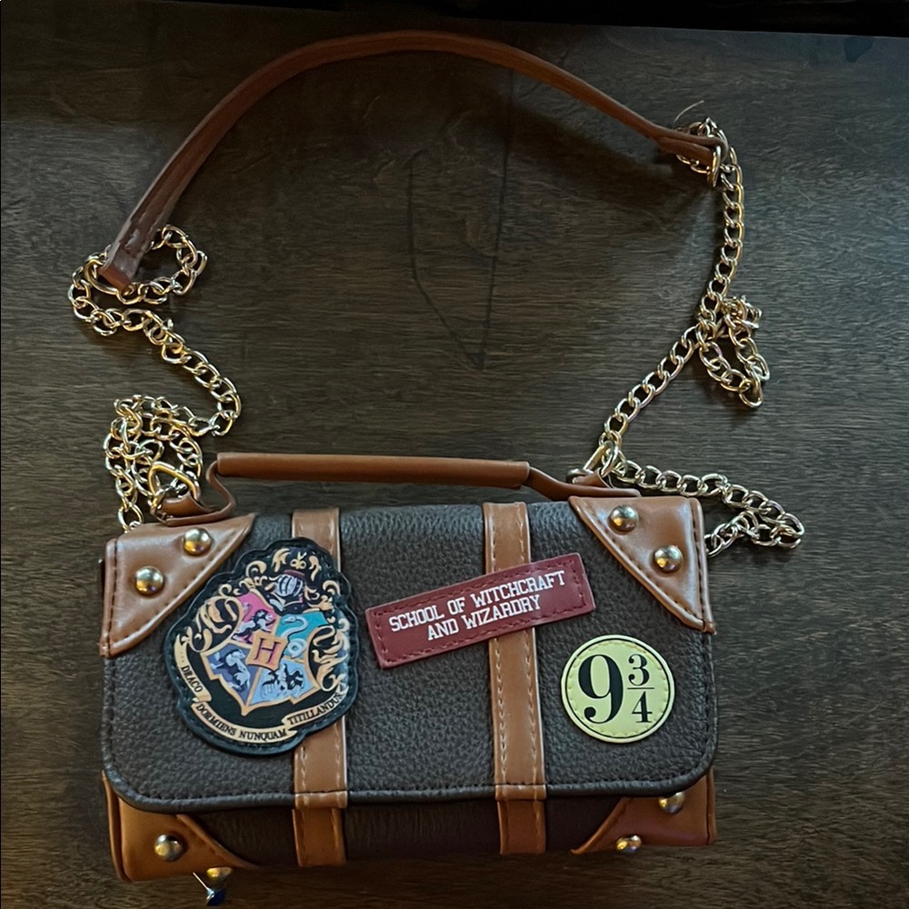 Hogwarts Express Brown and Tan Crossbody Bag
